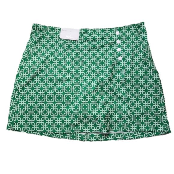 Size 16 Skort Golf Sport Skirt Links Green and white color LADY HAGEN NWT - Picture 6 of 16